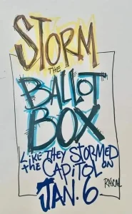 Storm the ballot box poster